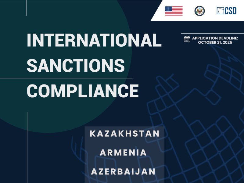 The Center for Strategy and Development (CSD) announces the registration to the online training course on “International Sanctions Compliance.