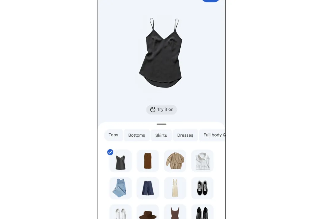 Google will give you an opportunity to create a personal digital wardrobe 